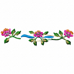 Flowers And Tree Embroidery Design 3 Flowers And Tree Embroidery Design 3